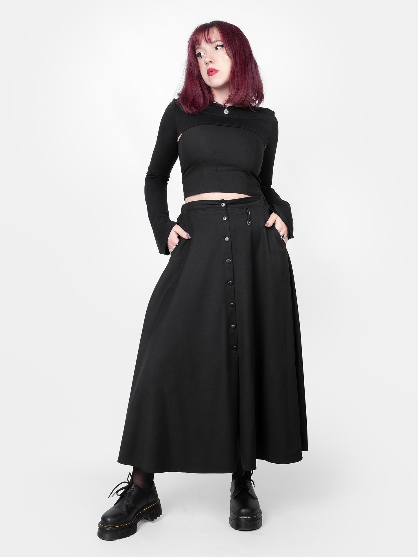 Spódnica maxi na guziki Beatrice
