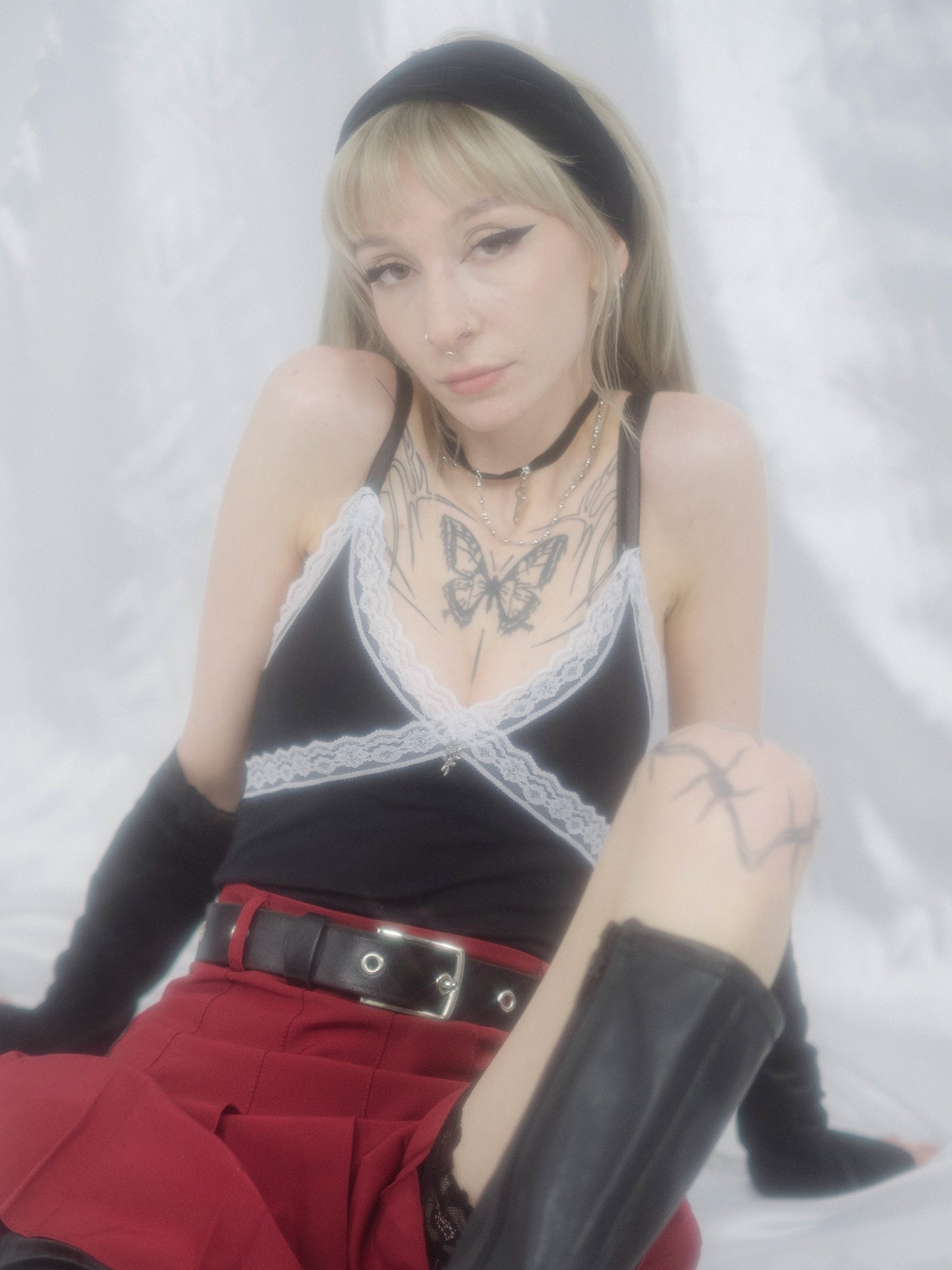 Welurowa opaska do włosów Blair