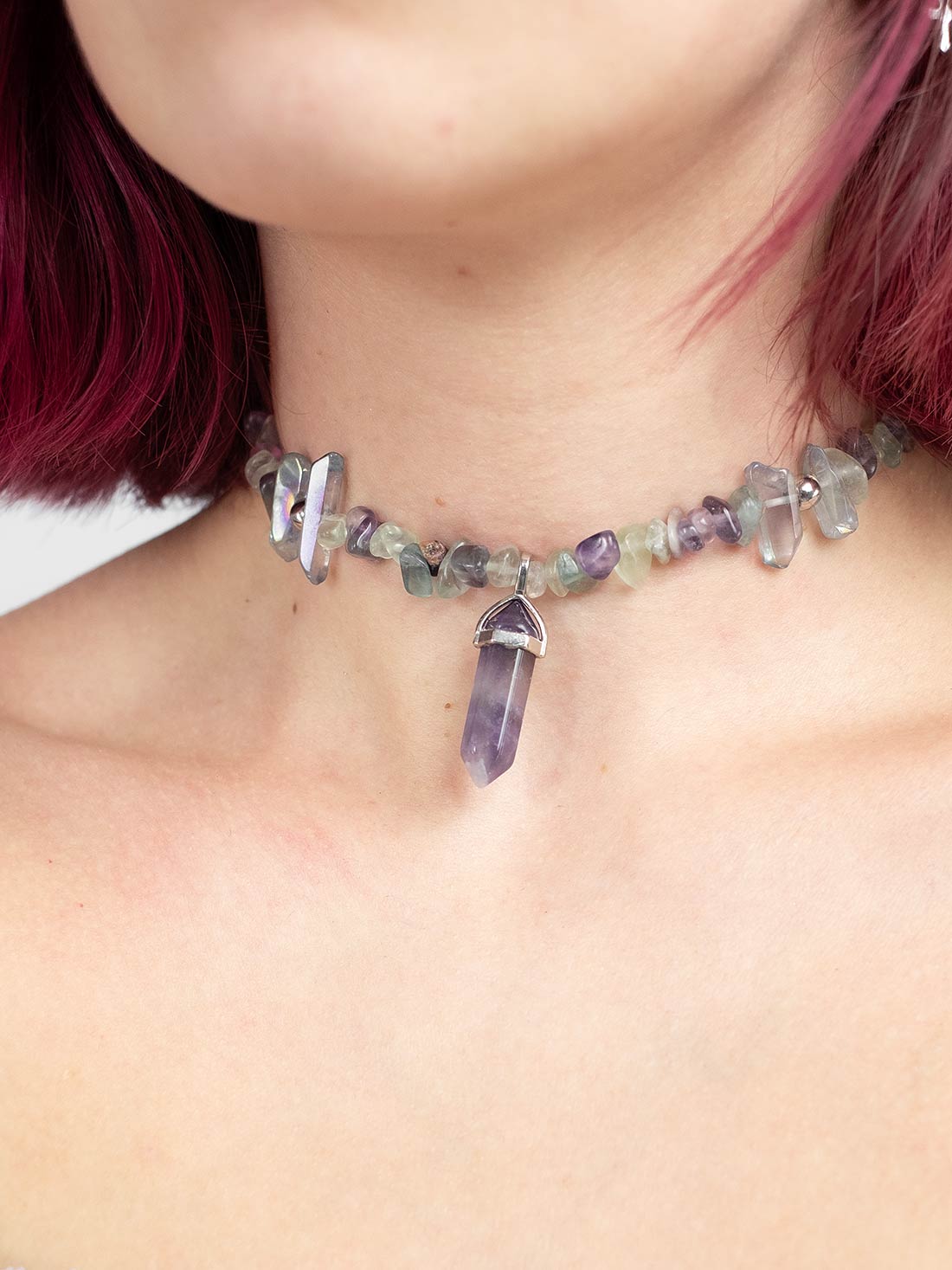 Choker z kamieni naturalnych Nightbloom