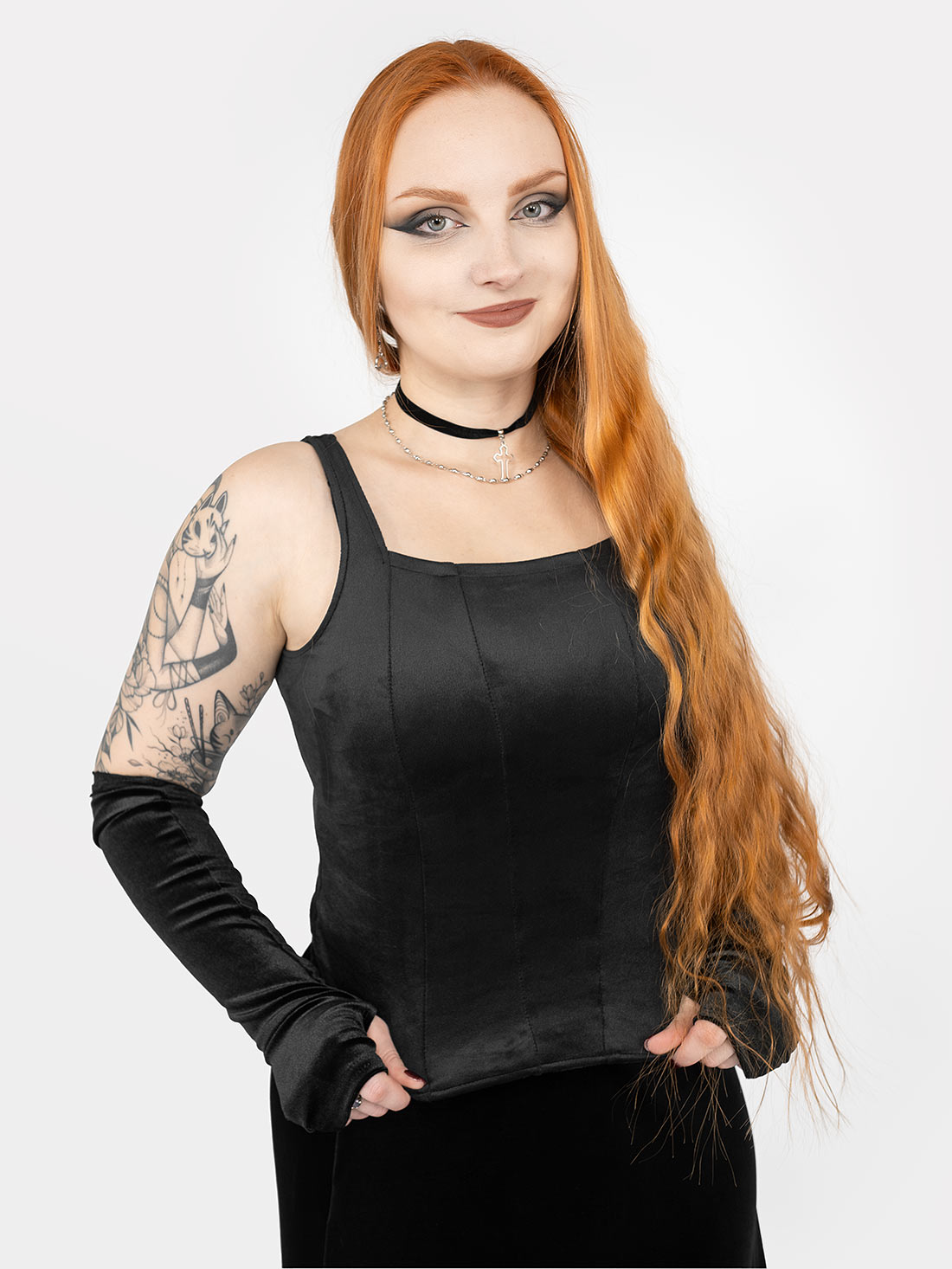 Conjure Velvet Corset Top