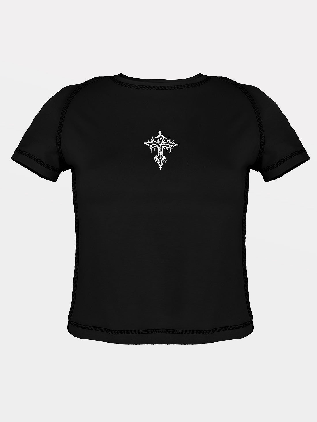 Top z haftem z krzyżem Holy