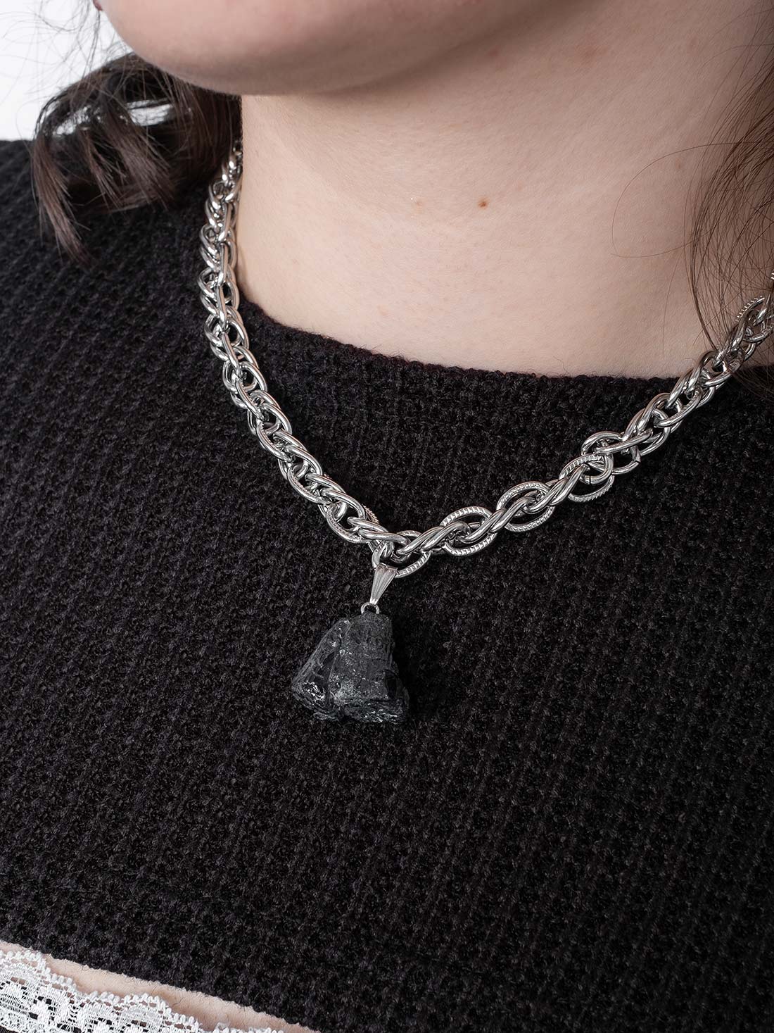 Choker z turmalinem Nightfall