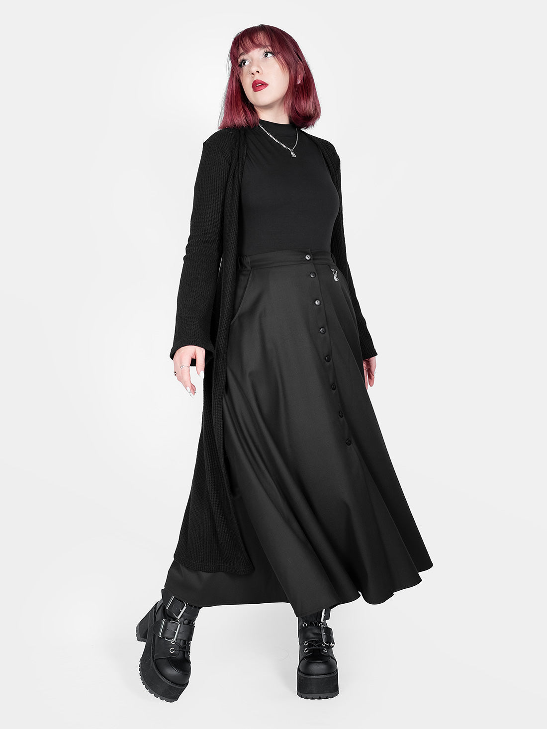 Spódnica maxi na guziki Beatrice