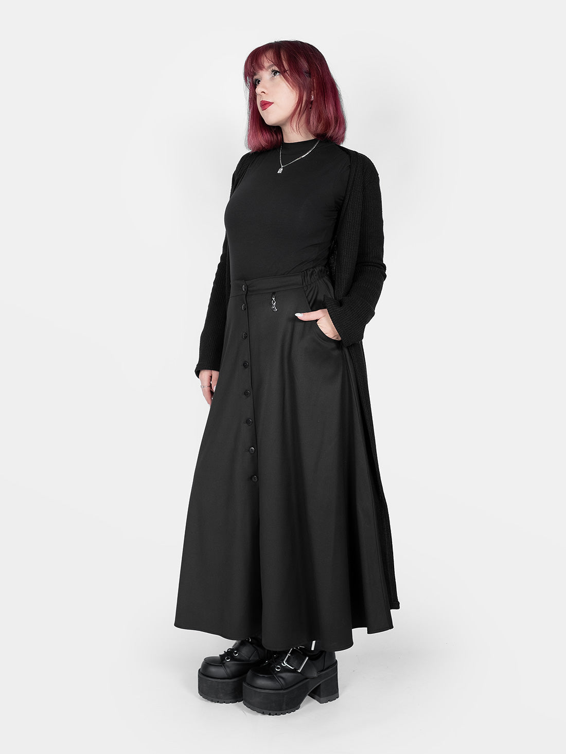 Spódnica maxi na guziki Beatrice