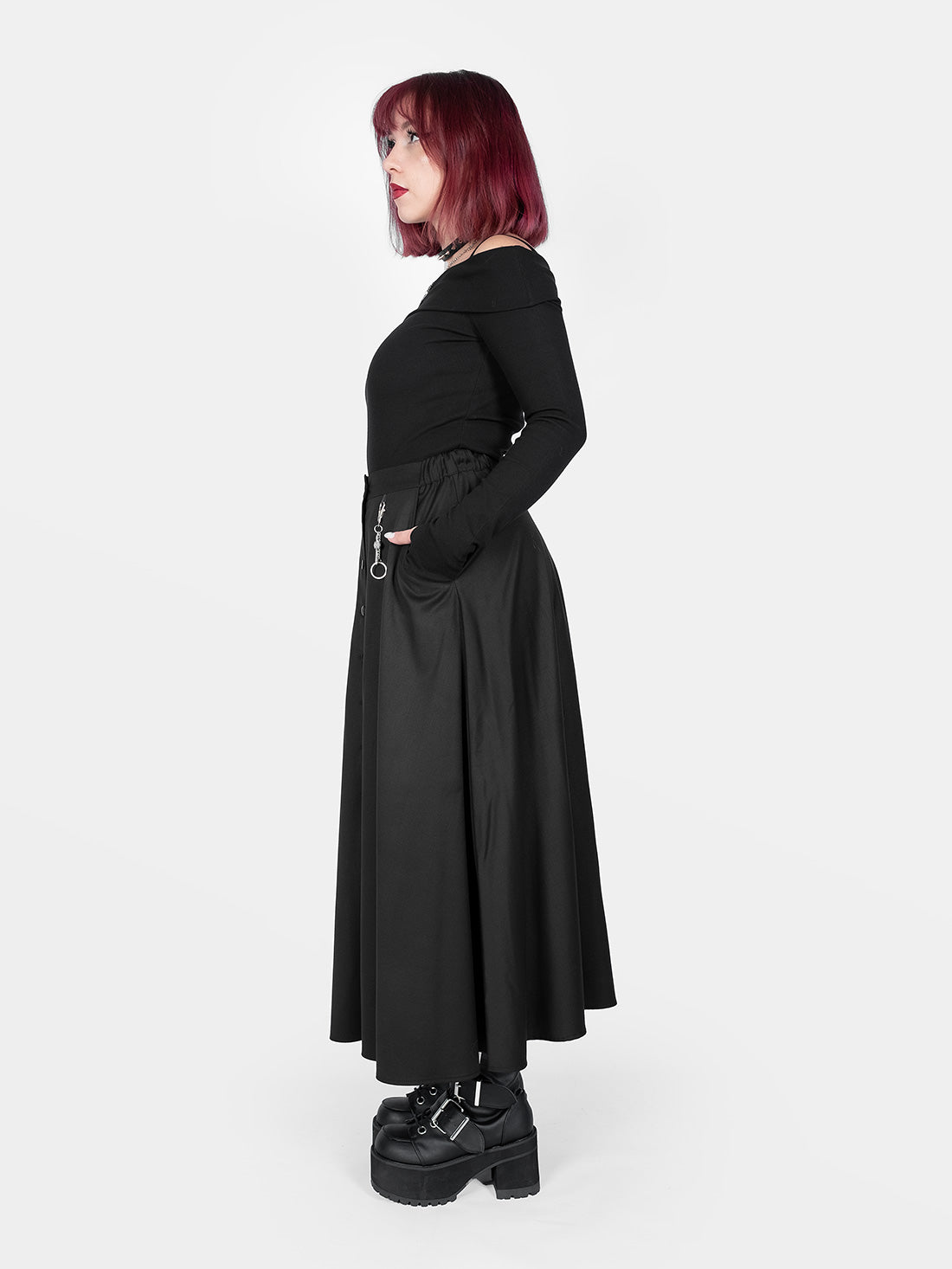 Spódnica maxi na guziki Beatrice
