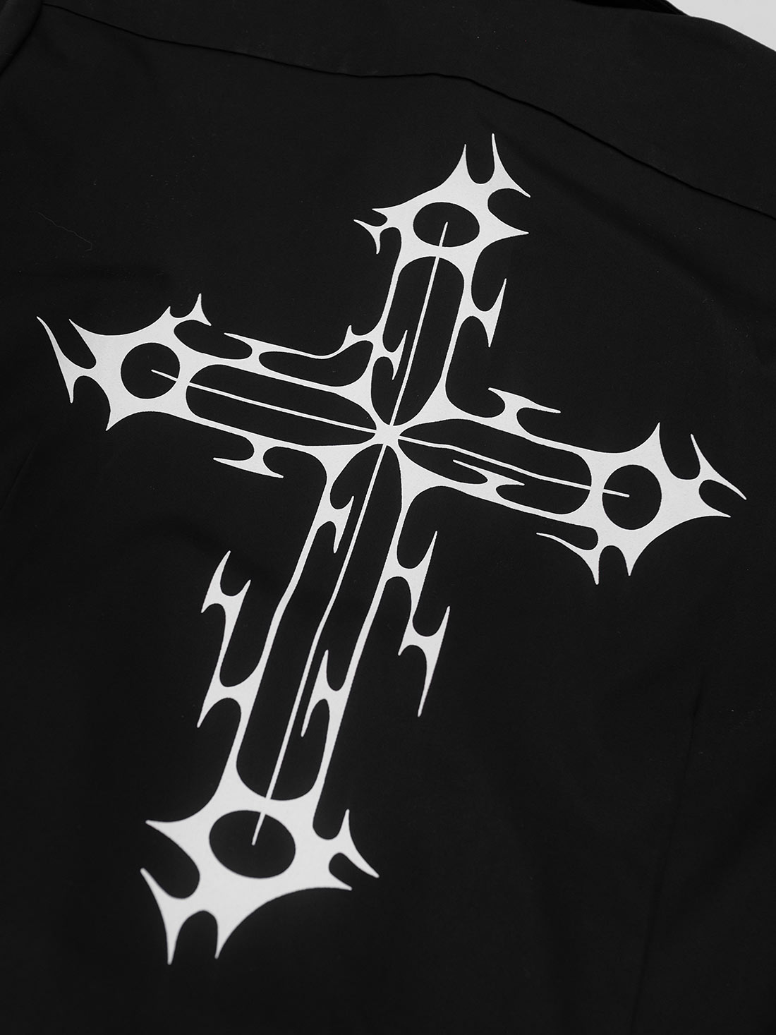 Czarna koszula z printem Damnation