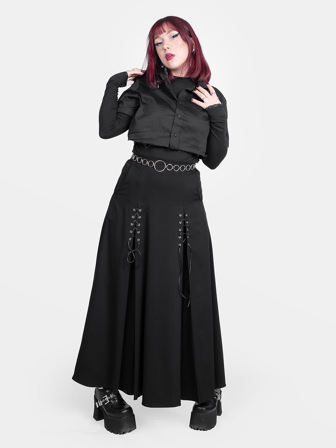Czarna koszula z printem Damnation
