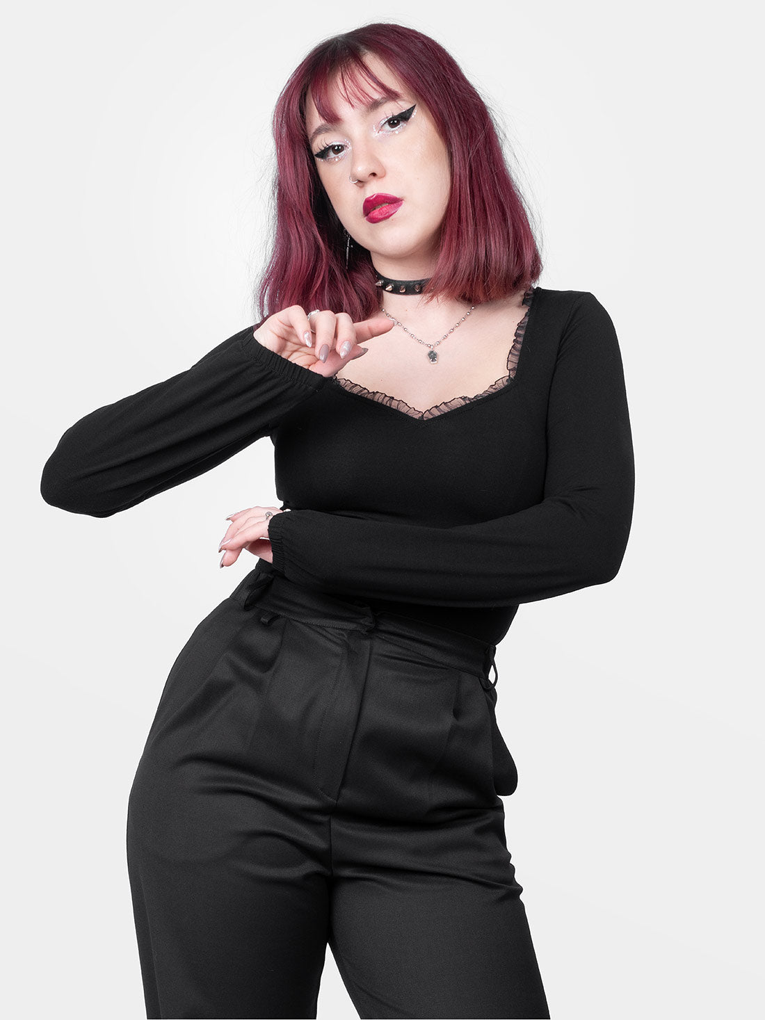 Bluzka z dekoltem w serce Freya