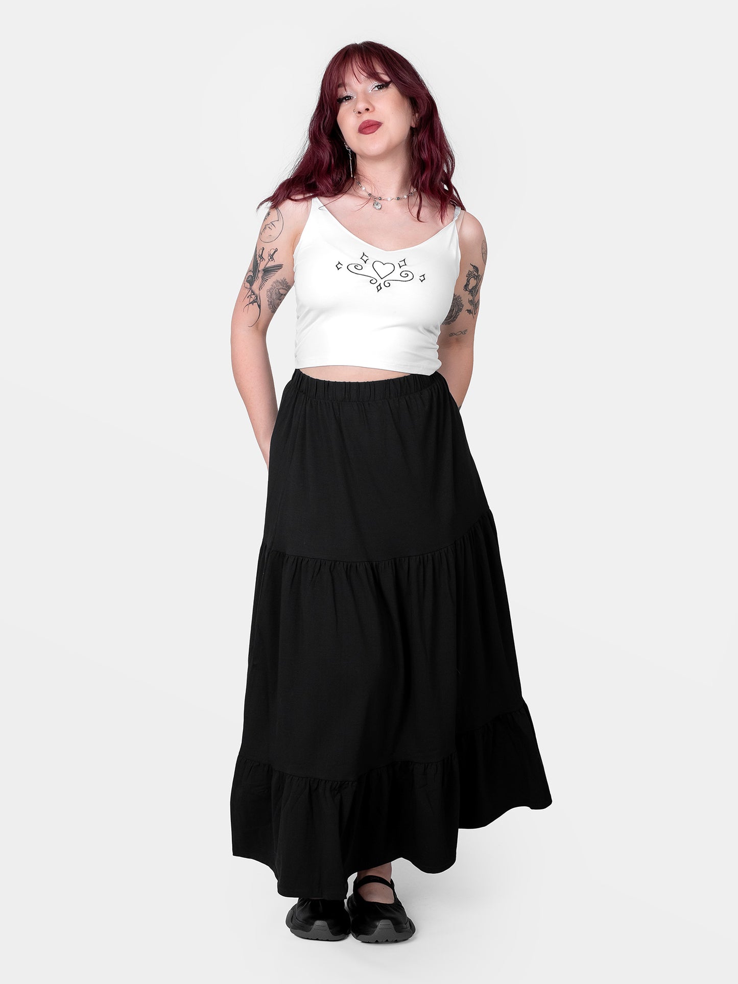 Top with Paradise embroidery