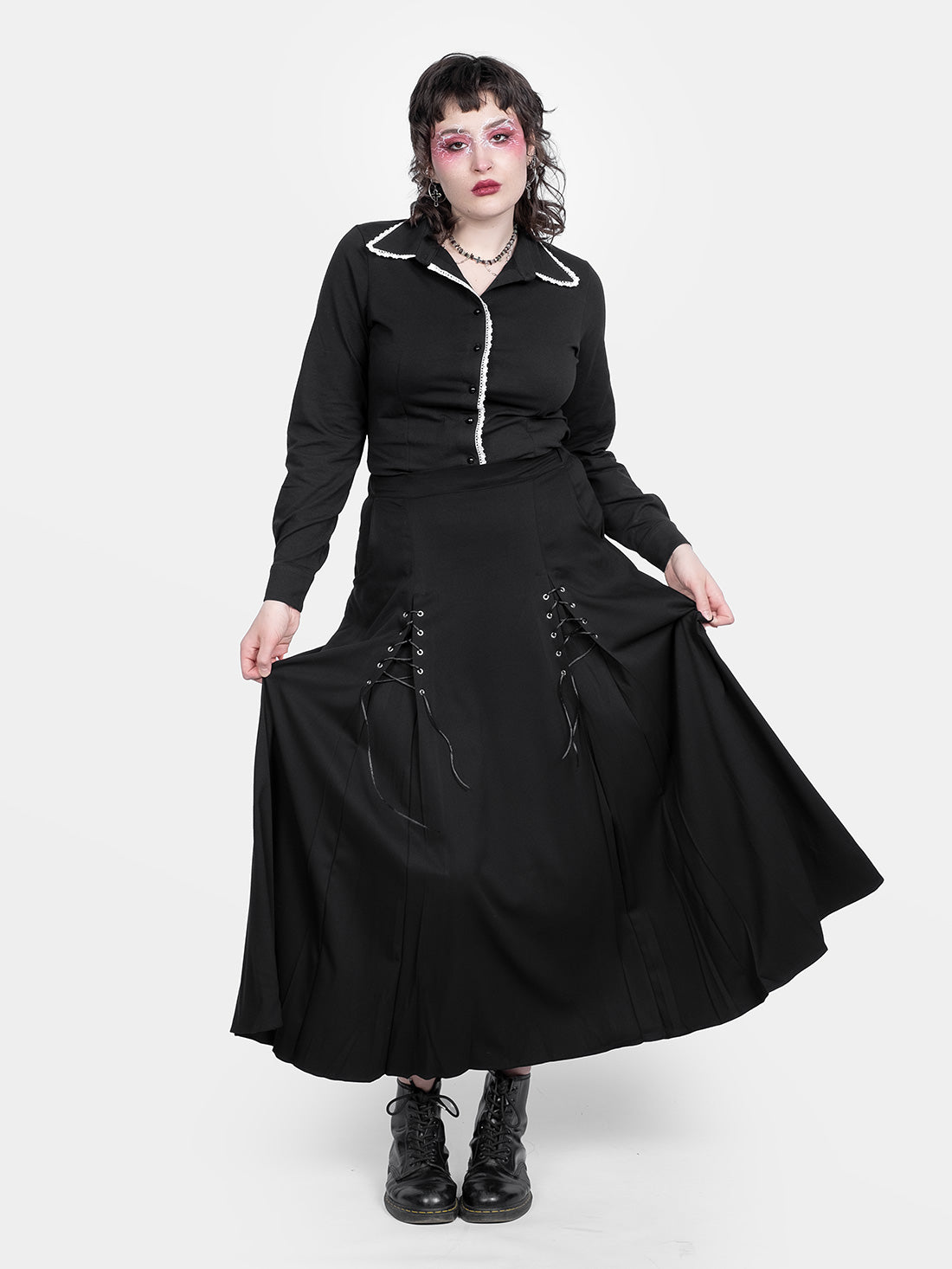 White Lace Shirt Wednesday