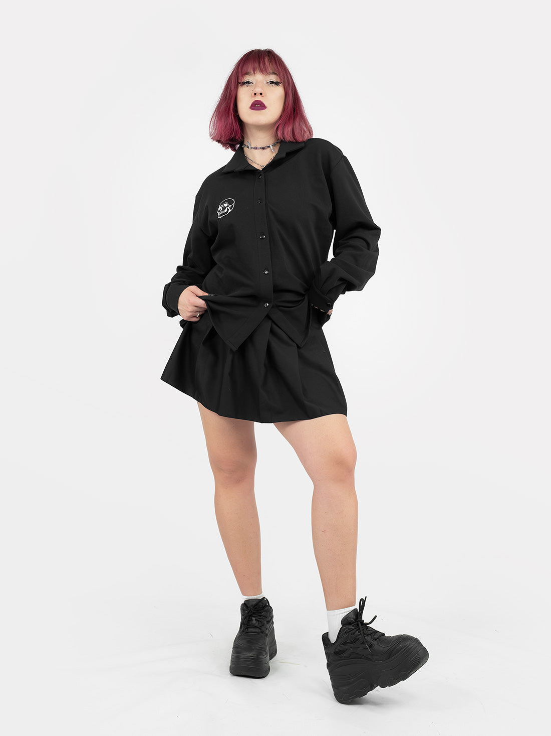 Shirt with Memento embroidery