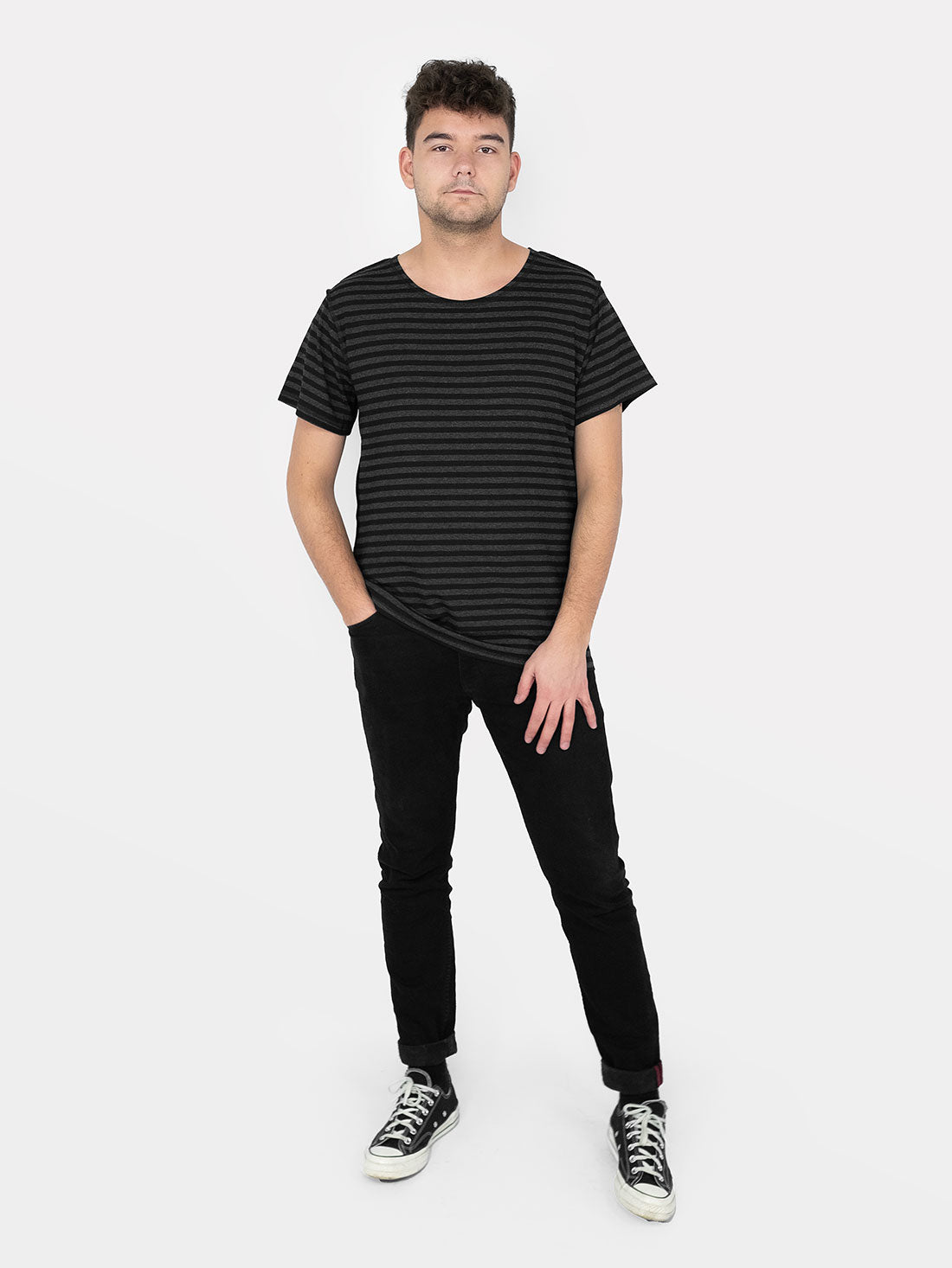 T-shirt w paski Mori