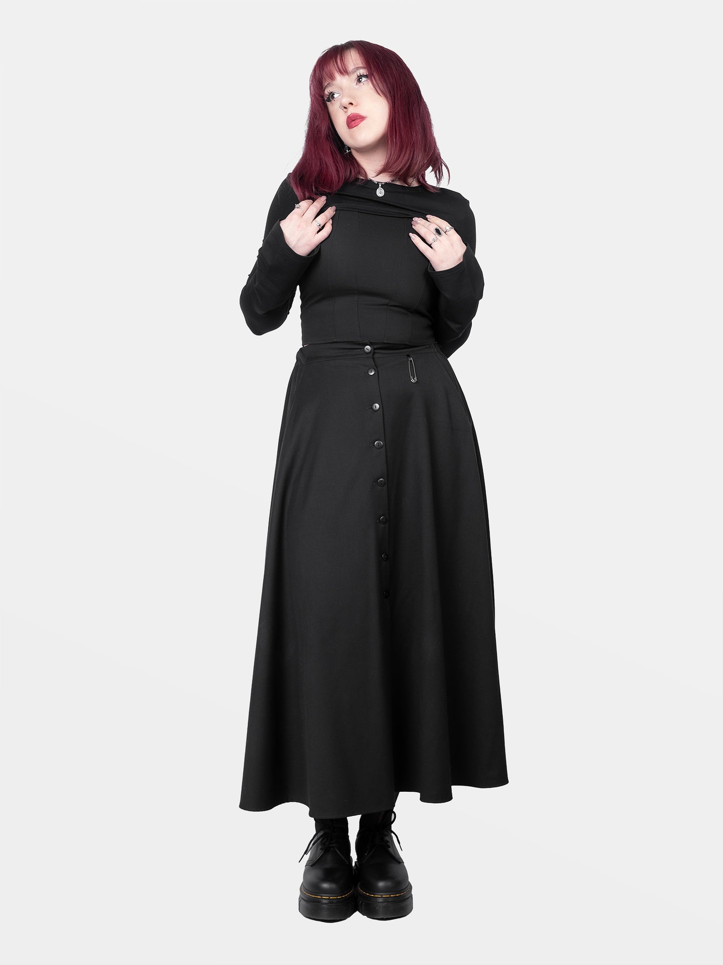Spódnica maxi na guziki Beatrice