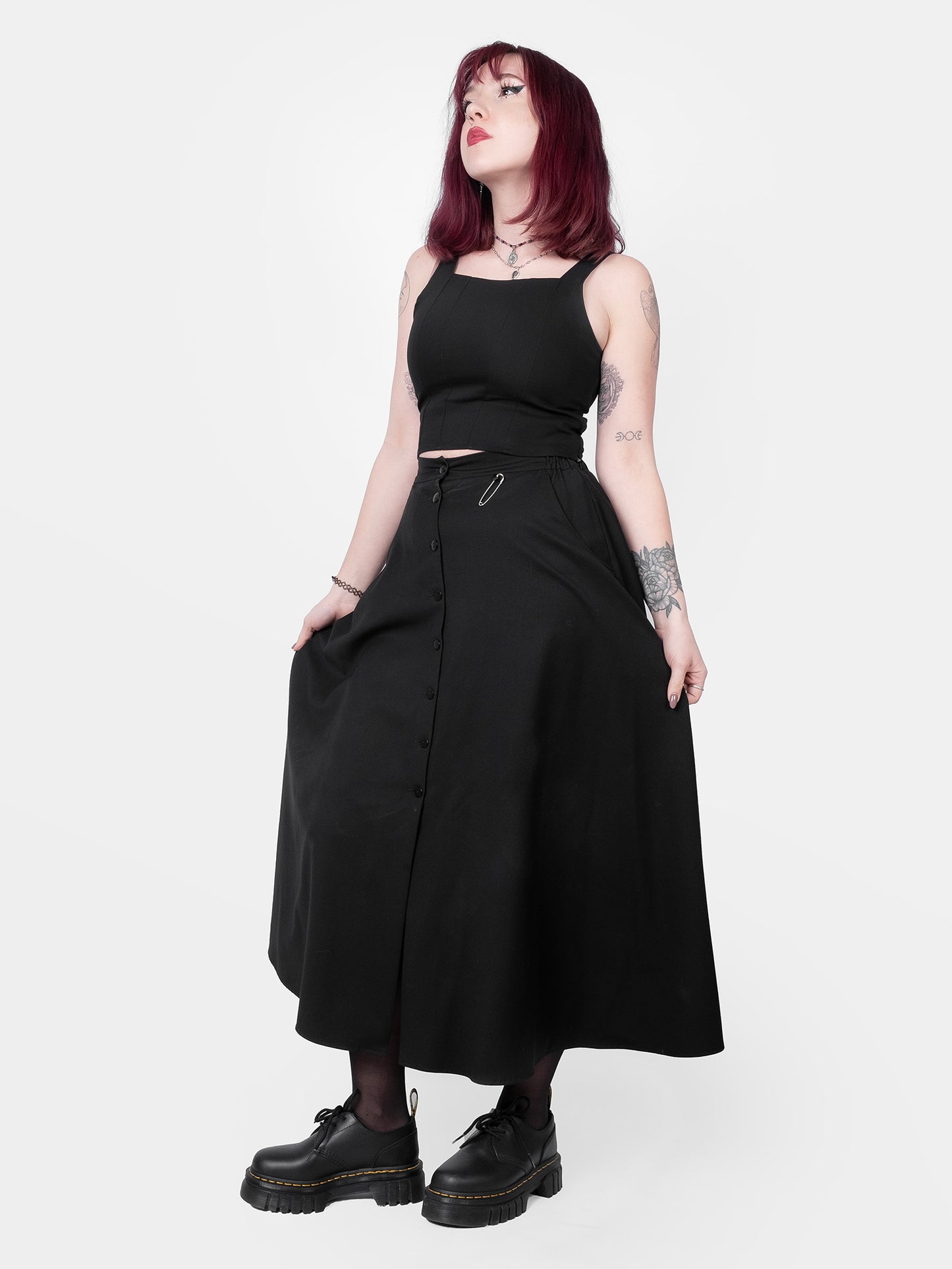 Spódnica maxi na guziki Beatrice