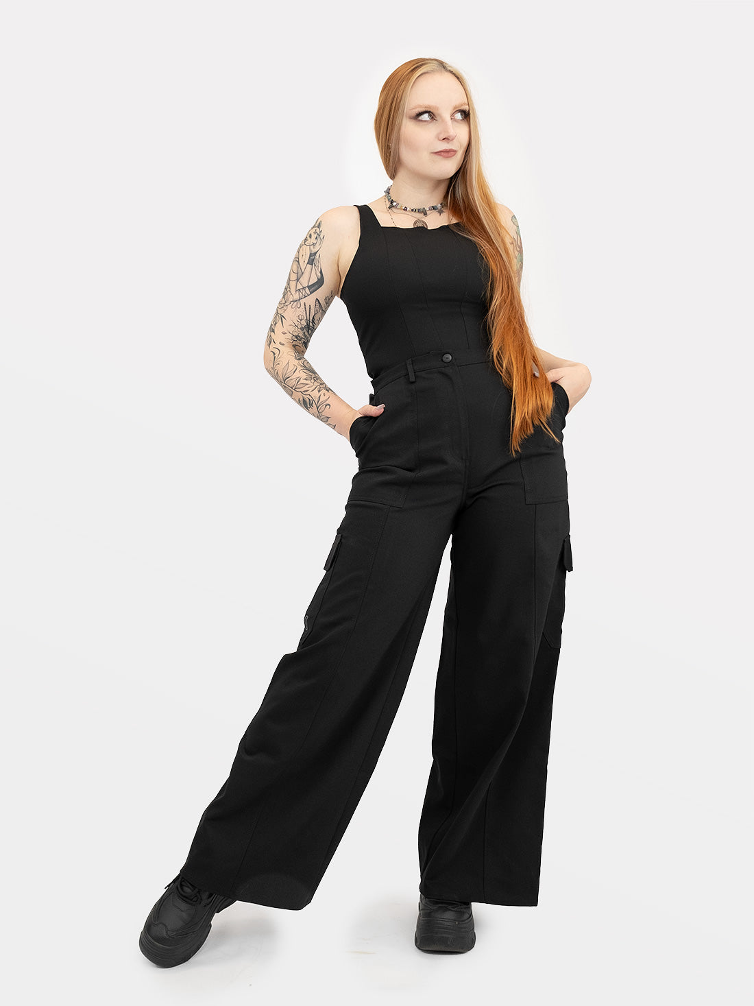 Spodnie cargo z haftem Nightrider