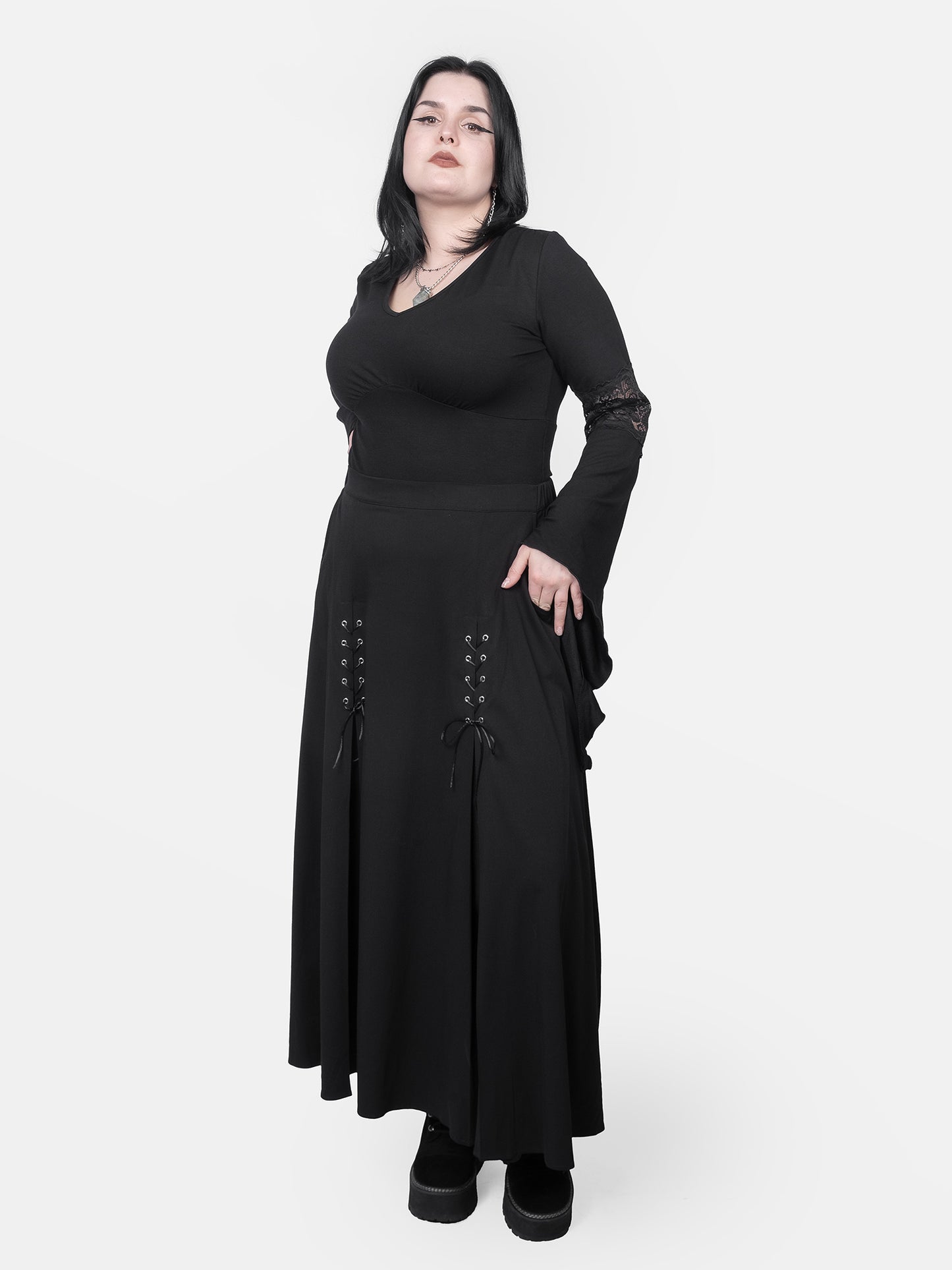 Bluzka z szerokimi rękawami Morgana