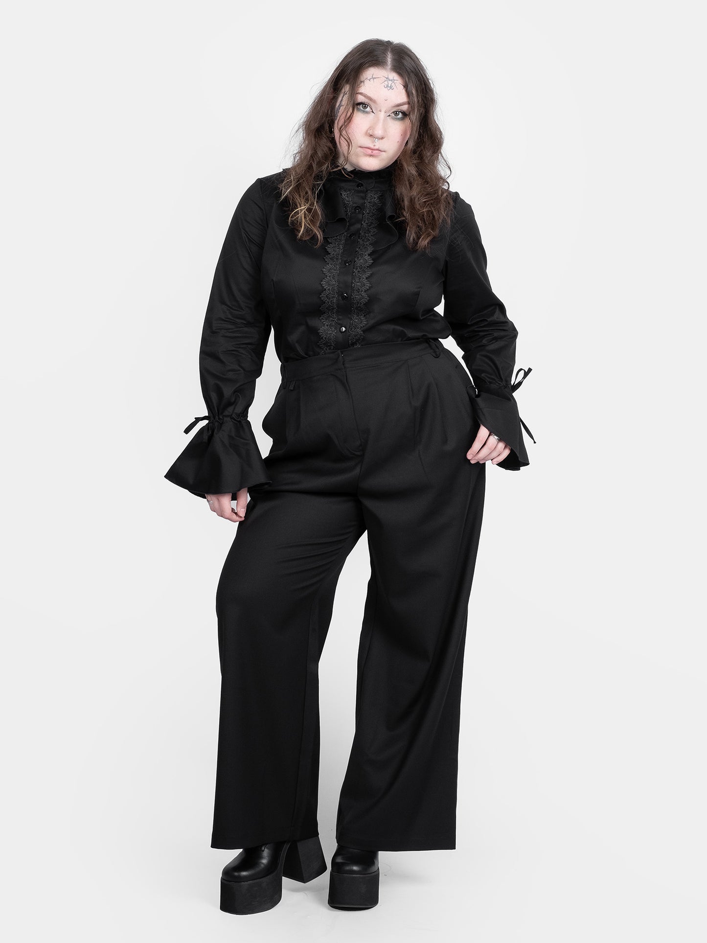 Nosferatu ruffle shirt