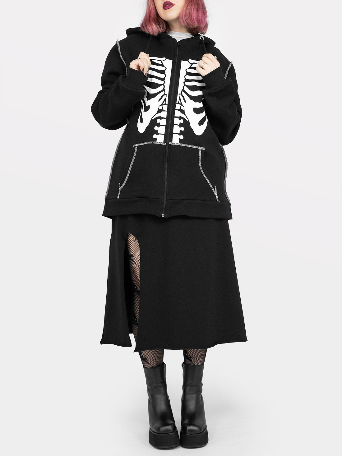 Rozpinana bluza z bawełny organicznej Undead