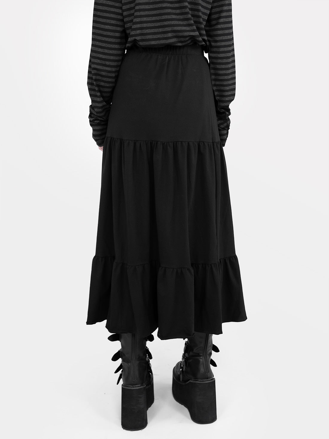 Spódnica midi z falbanami Oblivion