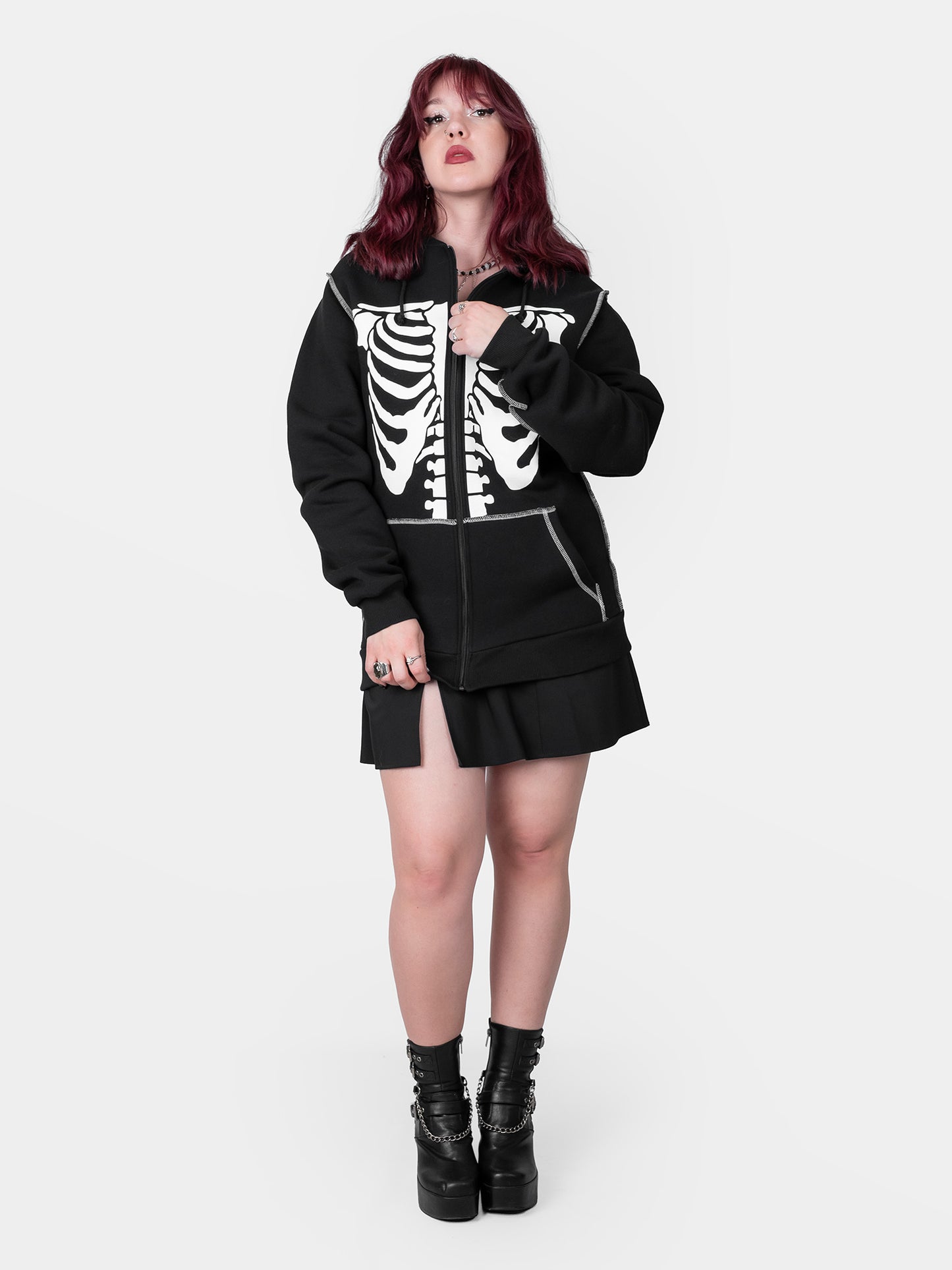 Rozpinana bluza z bawełny organicznej Undead
