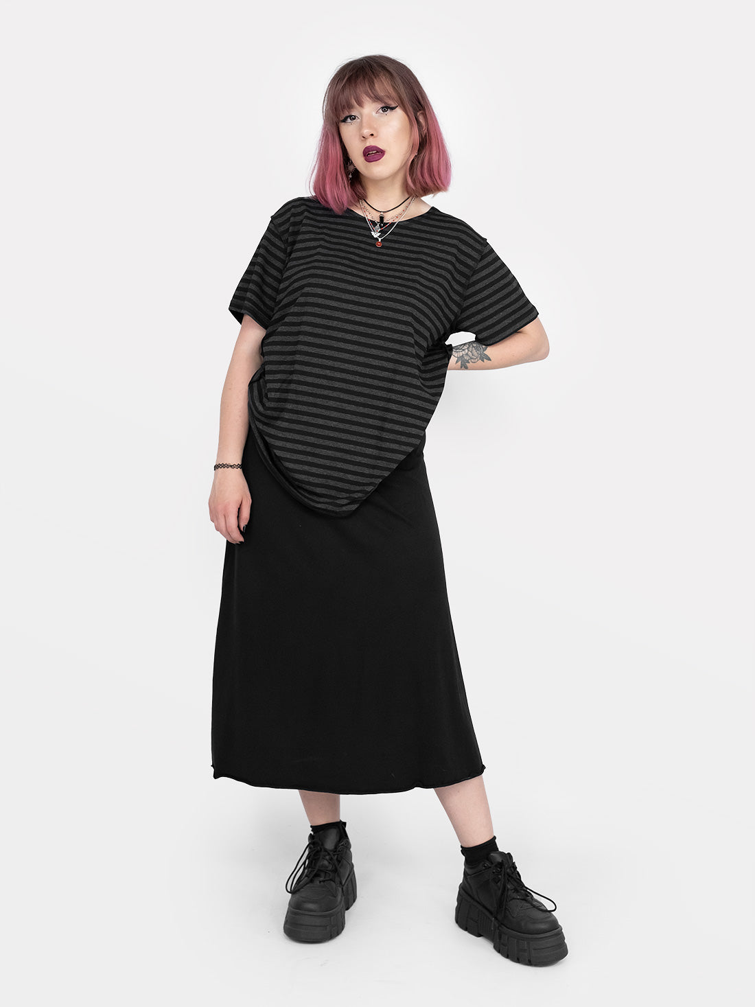T-shirt w paski Mori