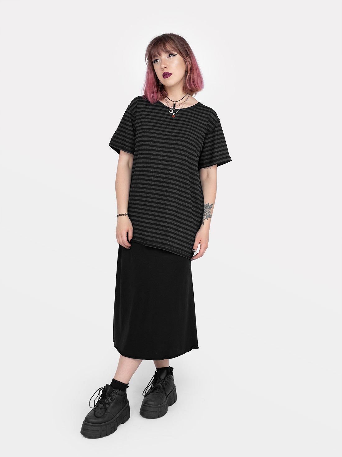 T-shirt w paski Mori
