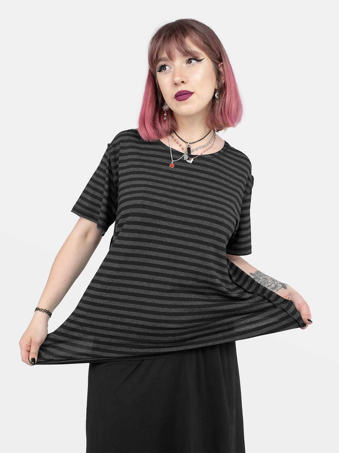 T-shirt w paski Mori