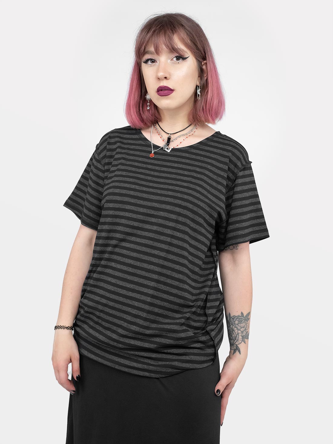 T-shirt w paski Mori