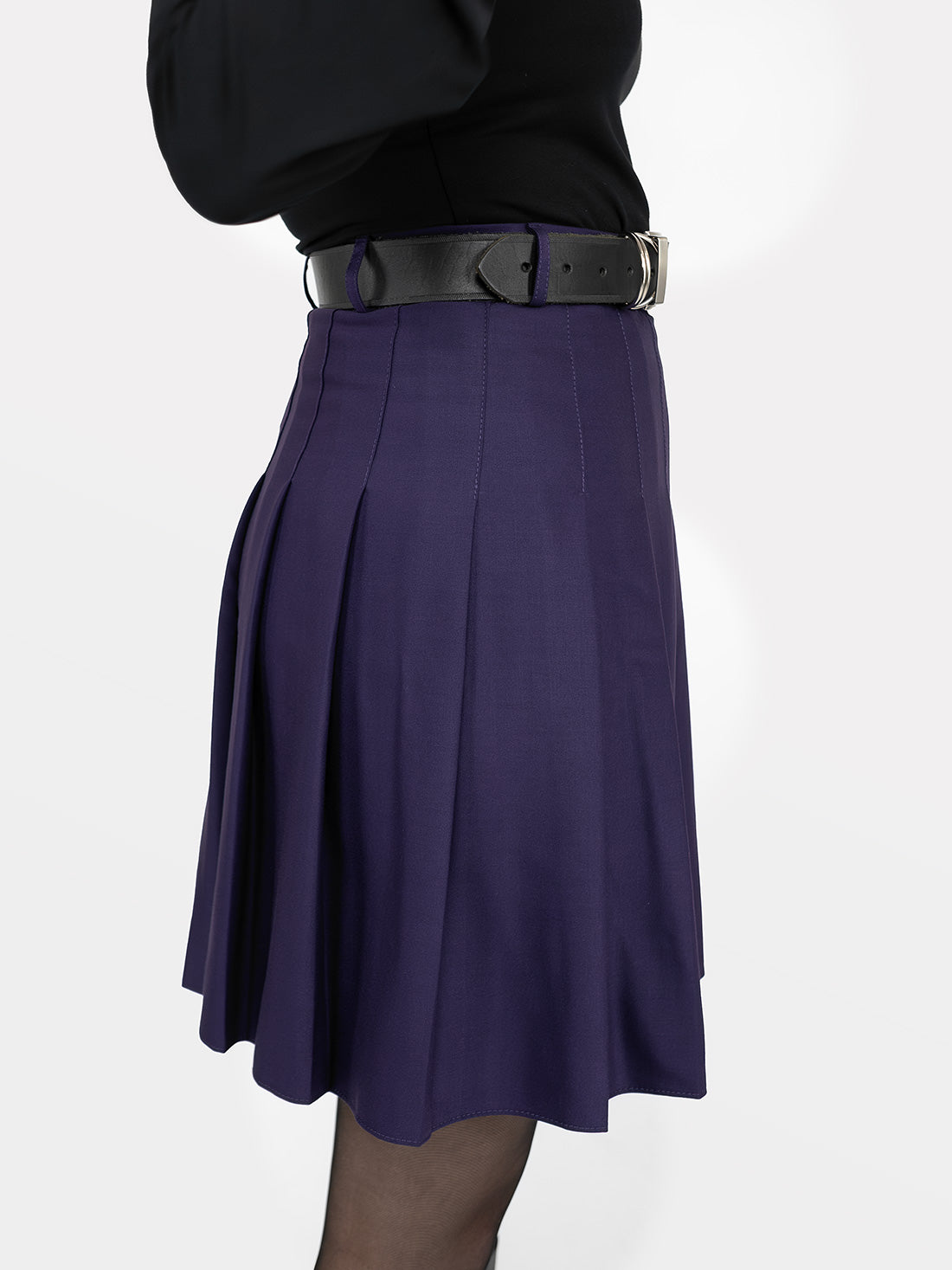 TALL Fioletowa tennis skirt ze szlufkami