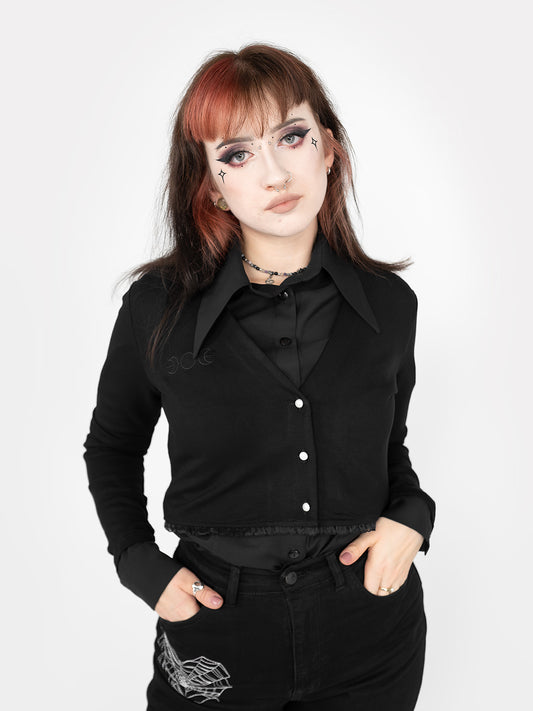 Lenzing™ Ecovero™ Dixi Cropped Cardigan