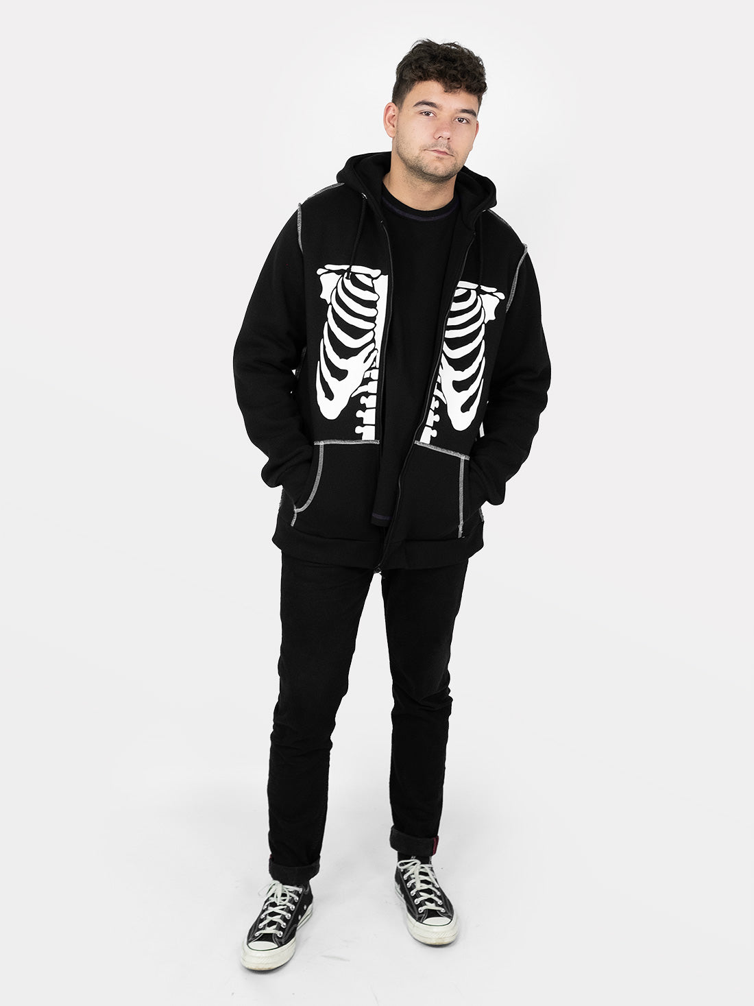 Rozpinana bluza z bawełny organicznej Undead