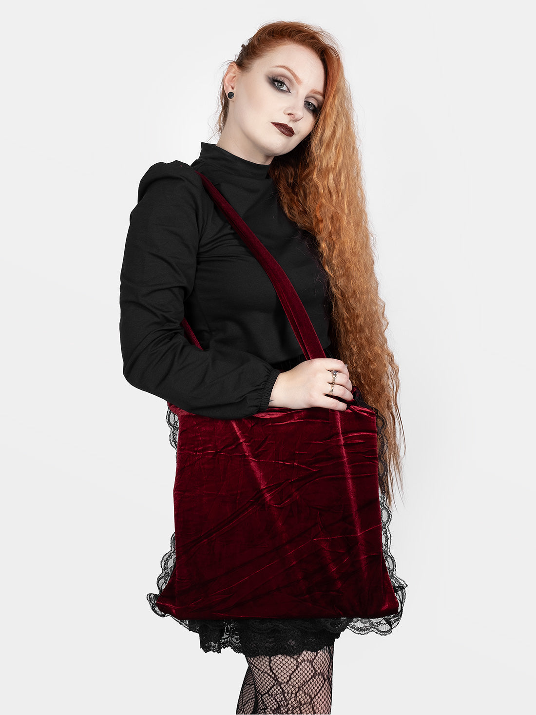 Velvet Burgundy Zero Waste Tote Bag