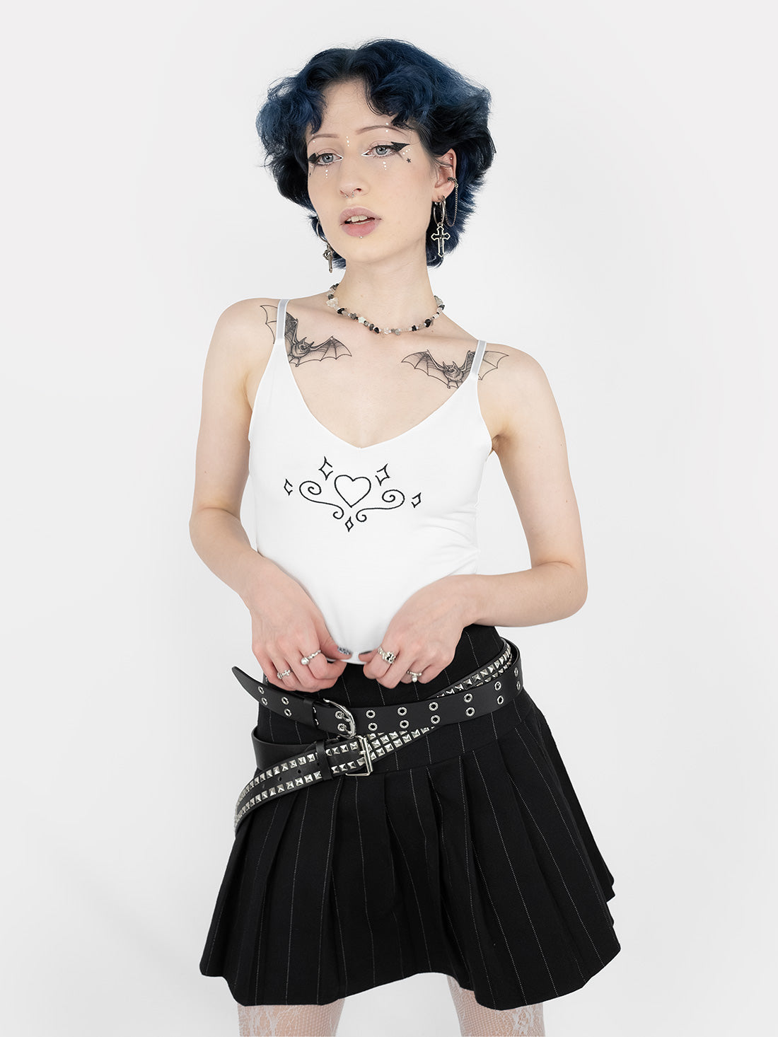 Top with Paradise embroidery