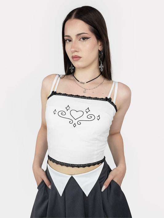 Molly White Lace Top