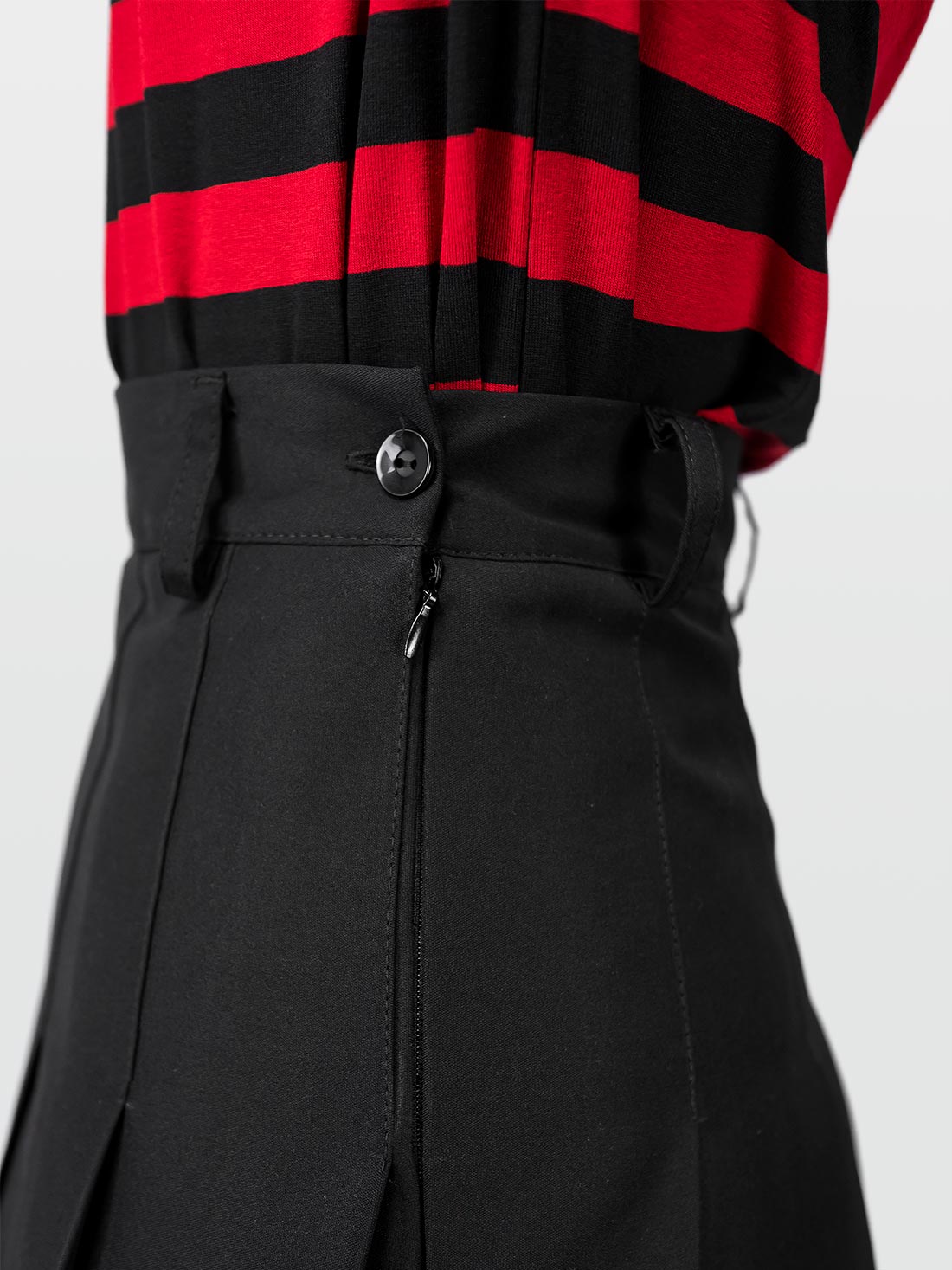 TALL Czarna tennis skirt ze szlufkami