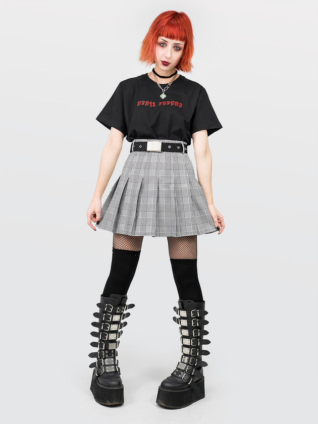 Tennis skirt w szarą kratę
