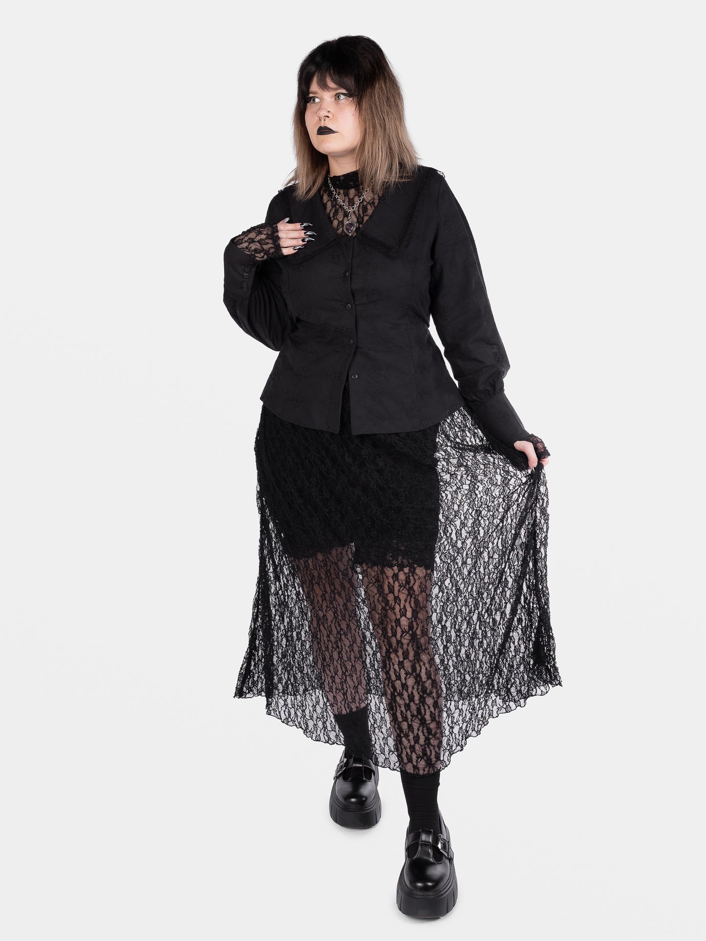 Nightsprite Long Lace Skirt