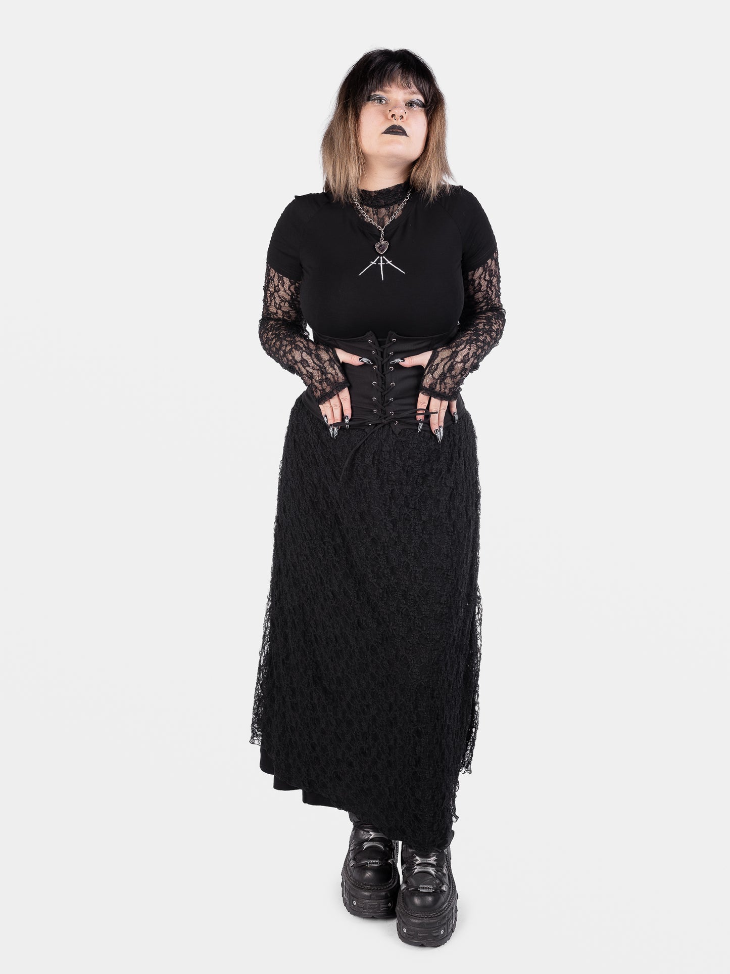Nightsprite Long Lace Skirt