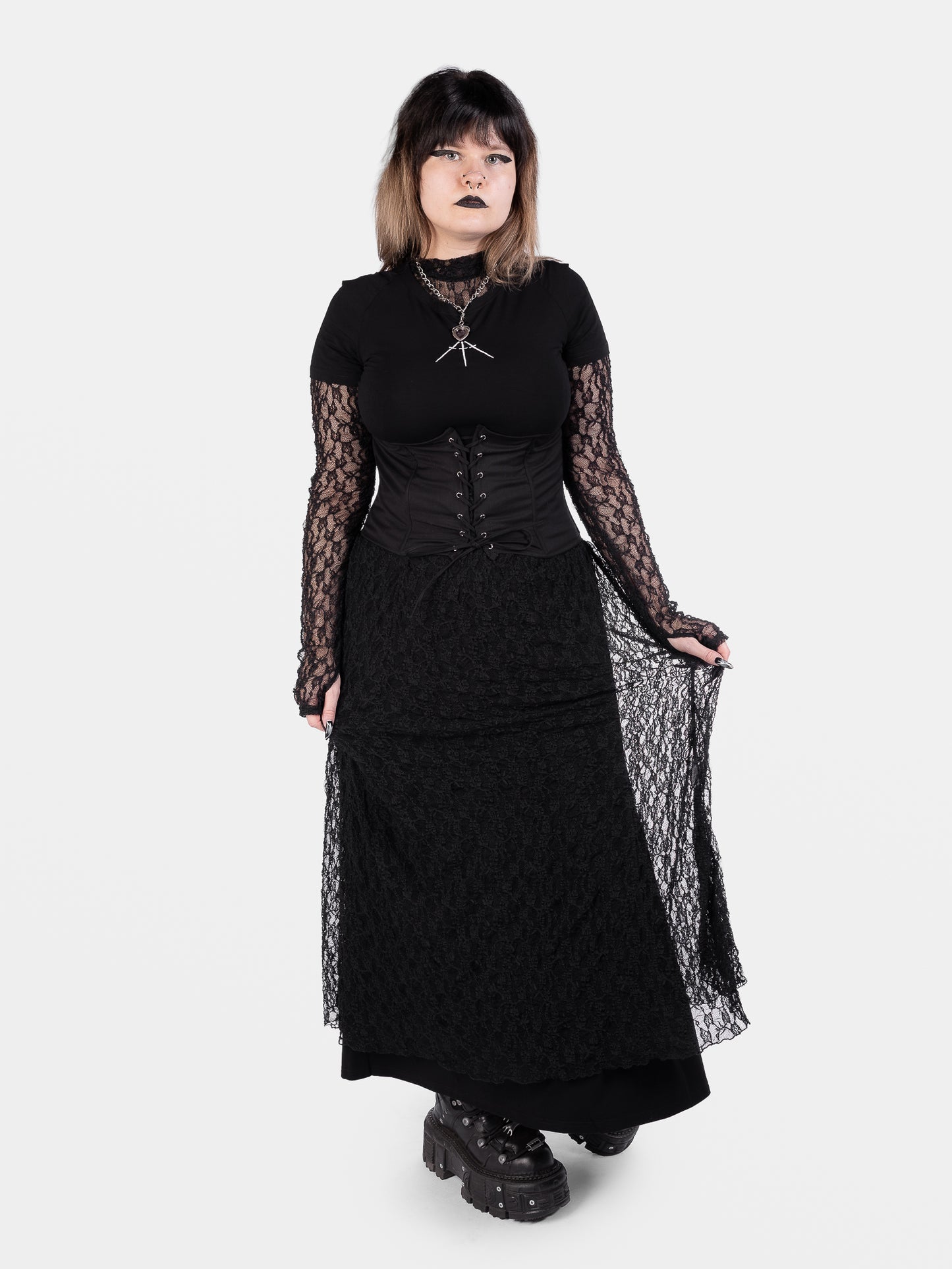 Nightsprite Long Lace Skirt