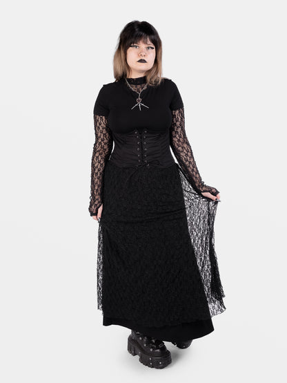 Nightsprite Long Lace Skirt