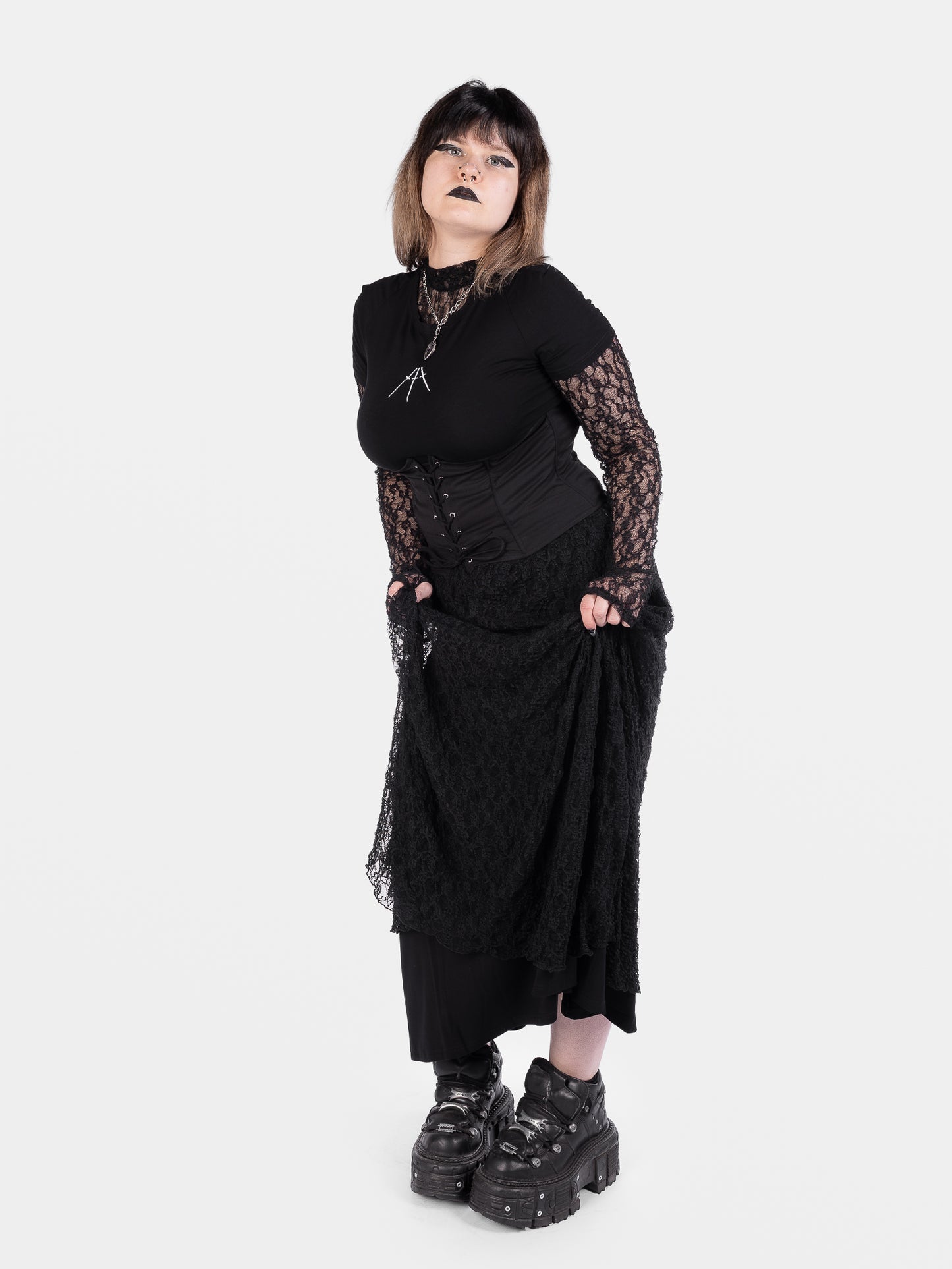 Nightsprite Long Lace Skirt