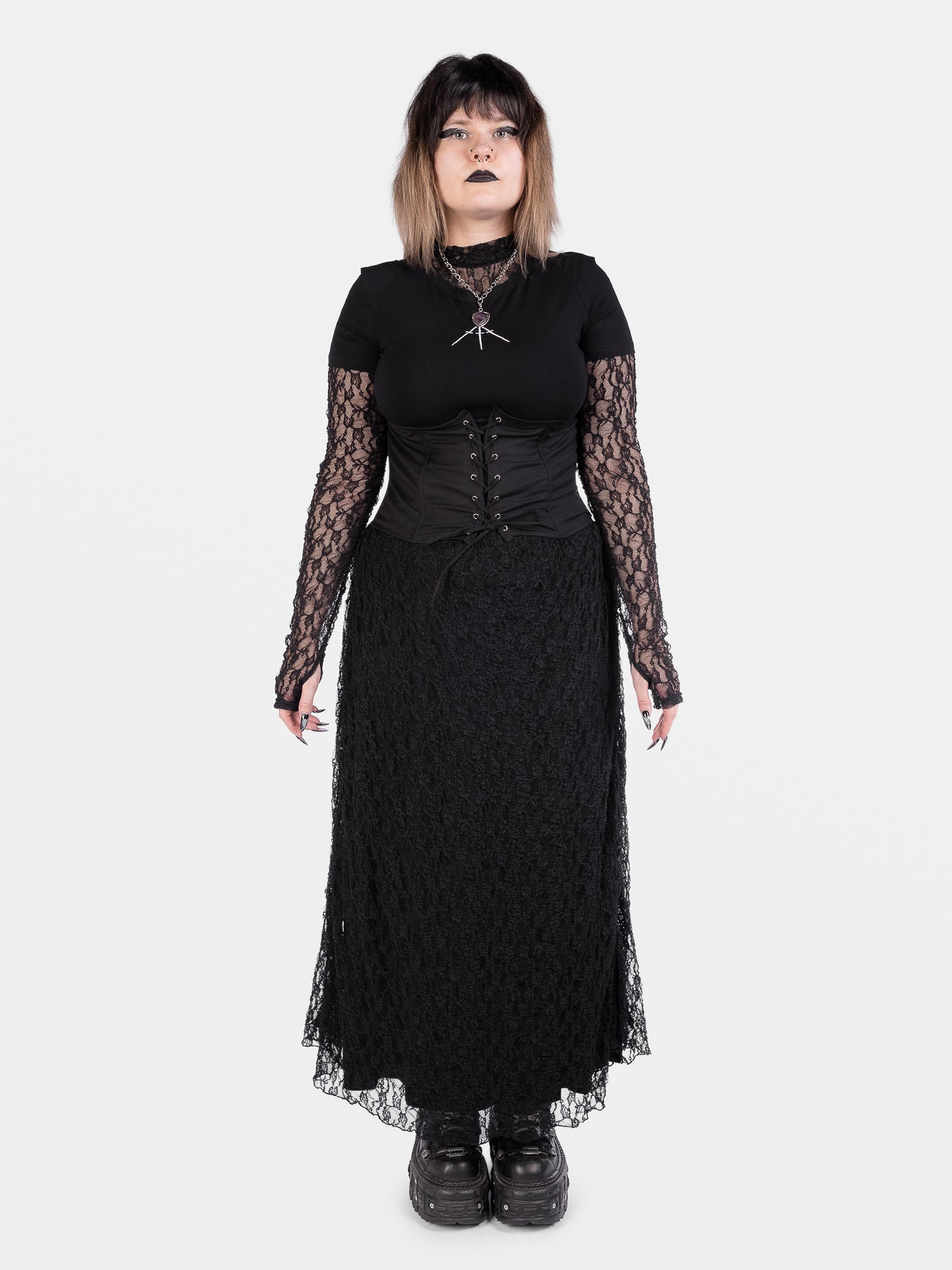 Nightsprite Long Lace Skirt
