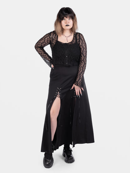 Spódnica midi z wiązaniem Lacrimosa