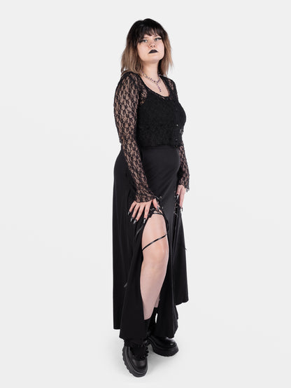 Spódnica midi z wiązaniem Lacrimosa