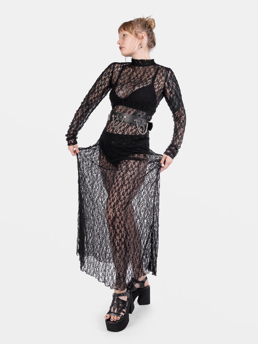 Nightsprite Long Lace Skirt