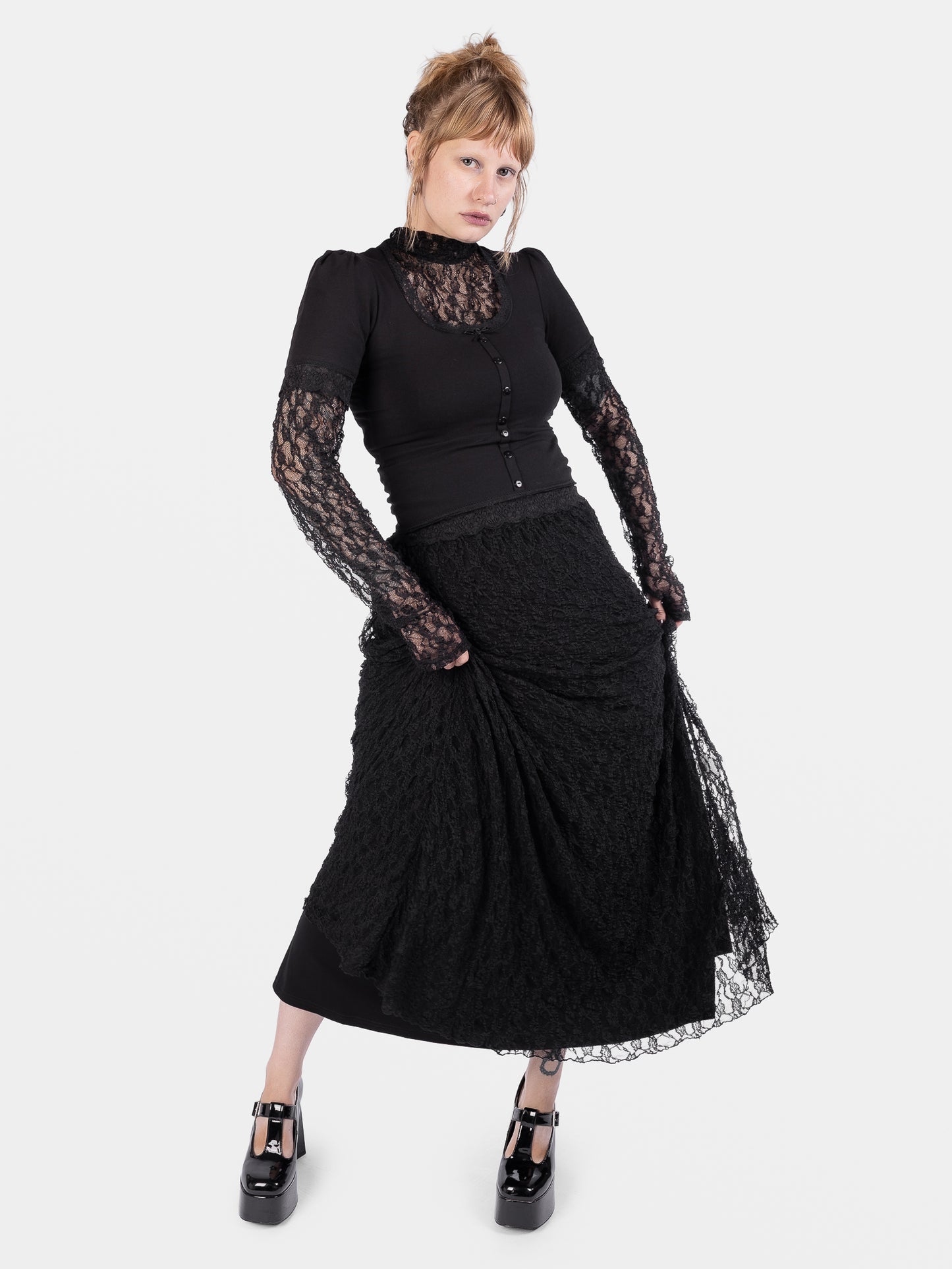 Nightsprite Long Lace Skirt