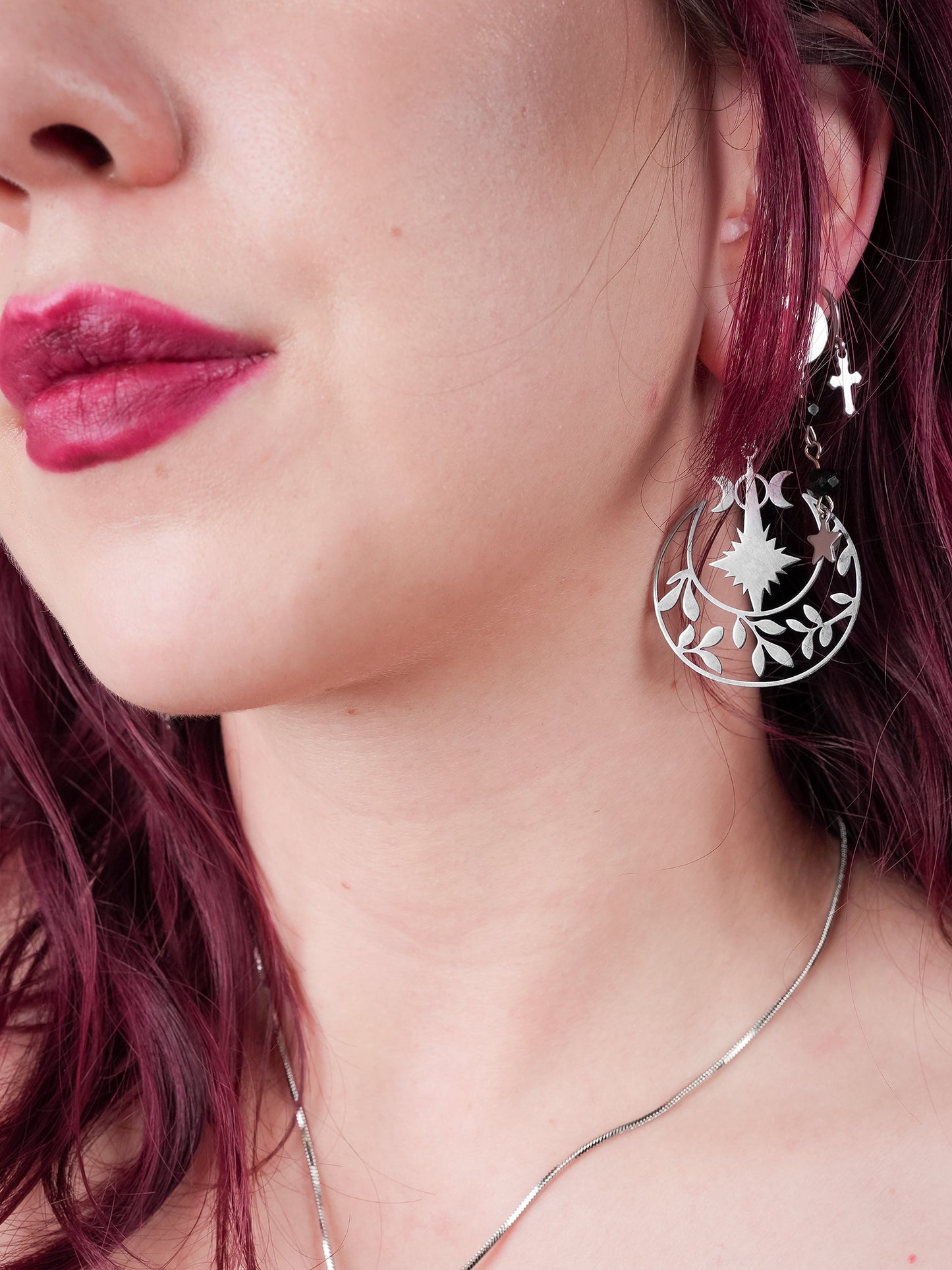 Duże kolczyki Gardenia