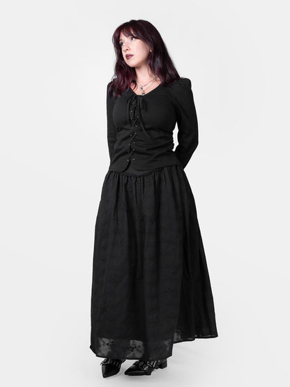 Katharsis Embroidered Maxi Skirt