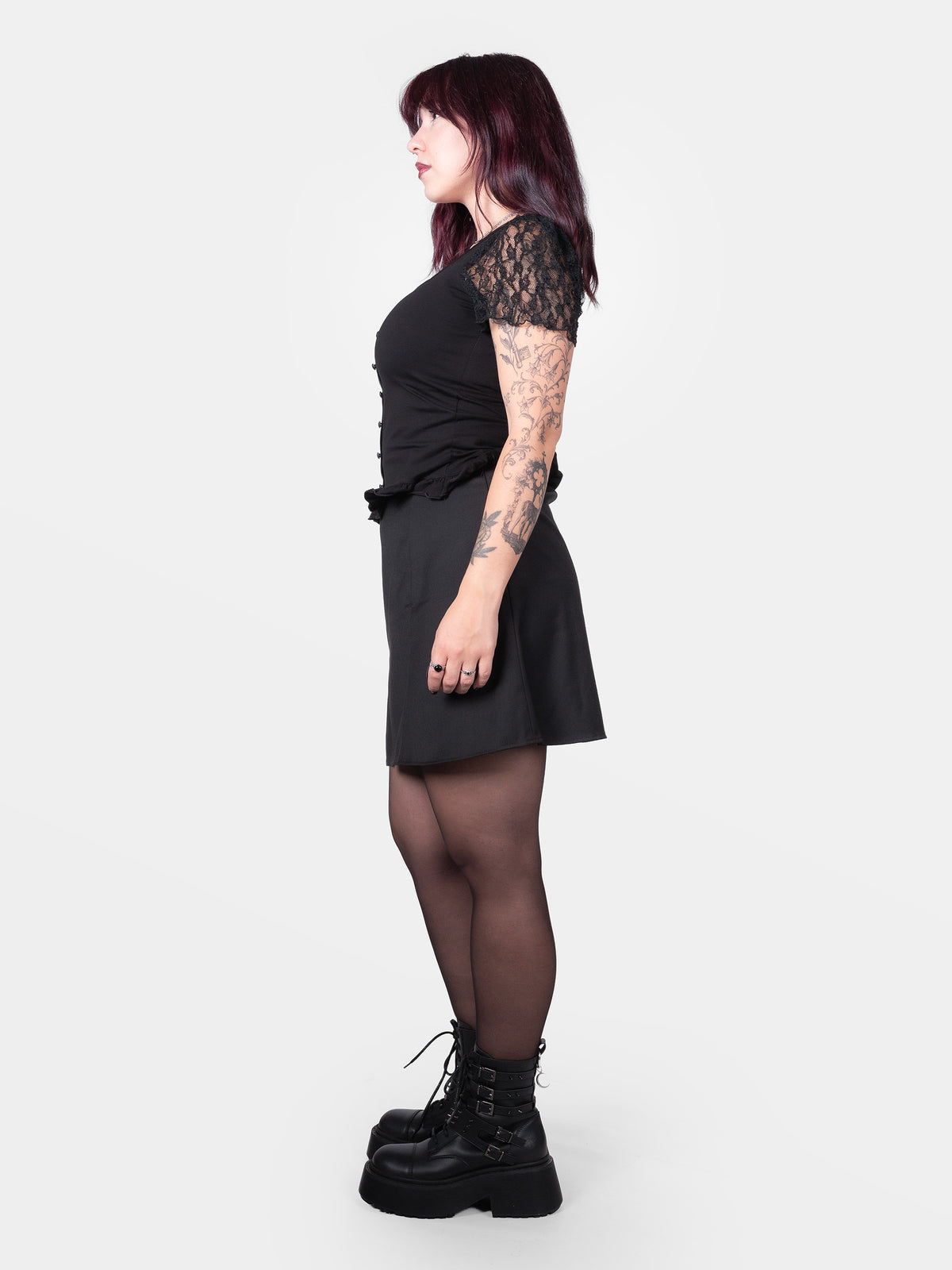 Coven Mini Slit Skirt
