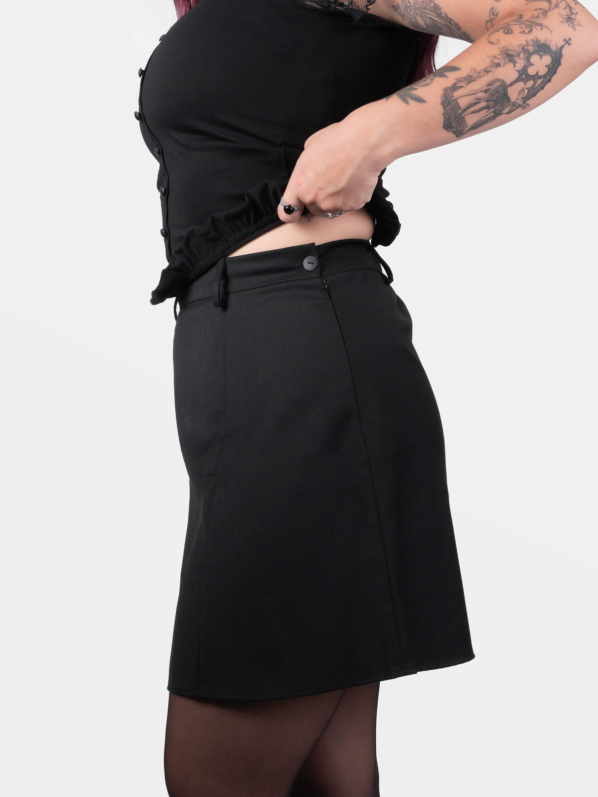 Coven Mini Slit Skirt